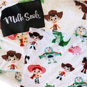 MILK SNOB TOY STORY HTF Buzz Woody Jessie Rex Hamm Carseat Nursing Feeding Cover